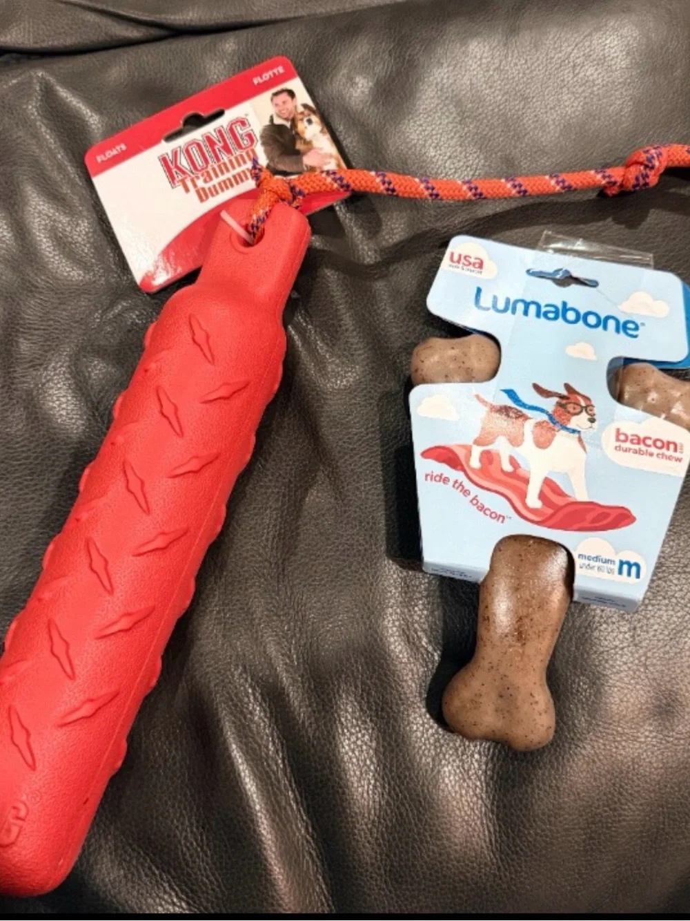 Kong Red Training Dummy and Lumabone -NWT